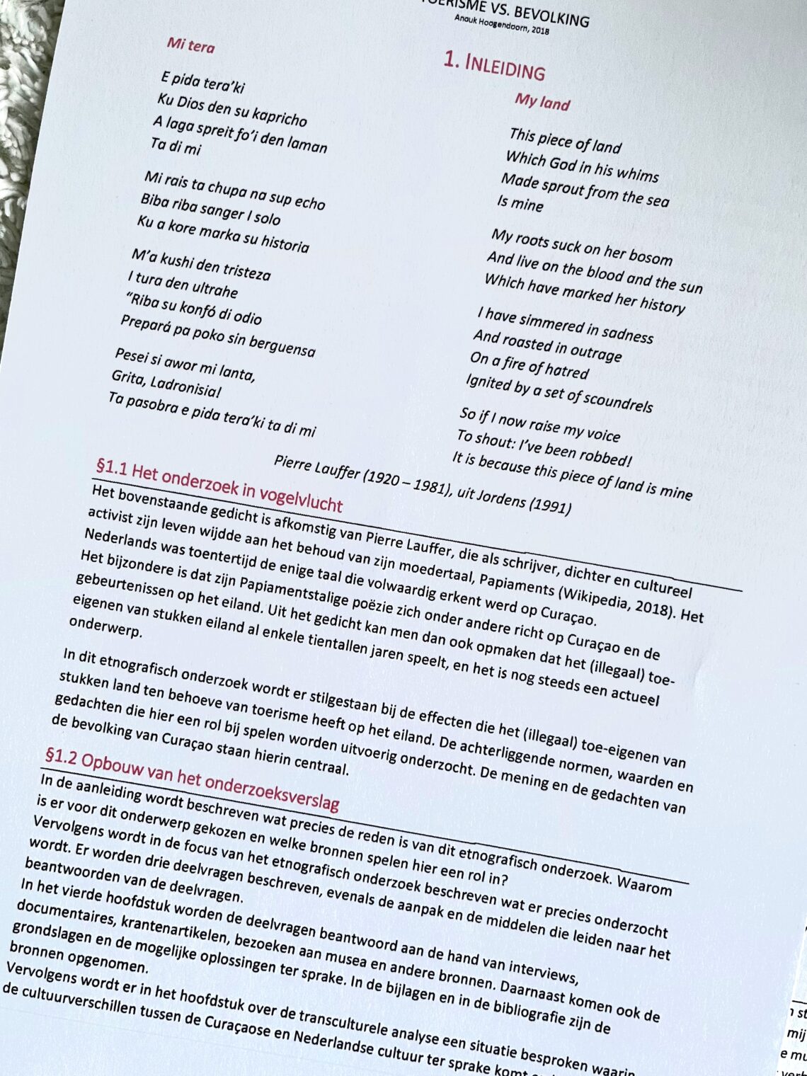 tekst papiamentu poëzie